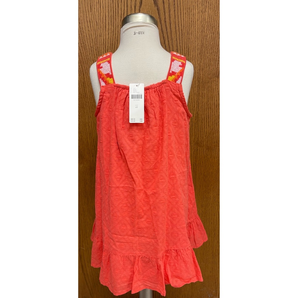 Anthropologie Coral Embroidered Kids Dress NWT - Picture 9 of 11